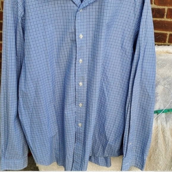 Ralph Lauren Blue Plaid button down XXL - Picture 5 of 8
